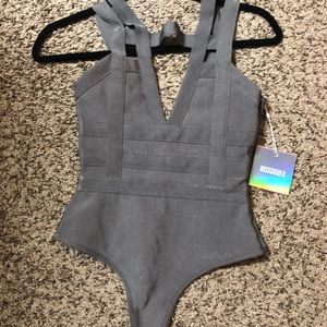 Missguided Grey Body Suit